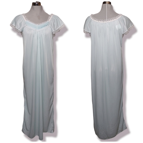 Vintage Maxi Lace Nightgown Size M - Picture 2 of 10